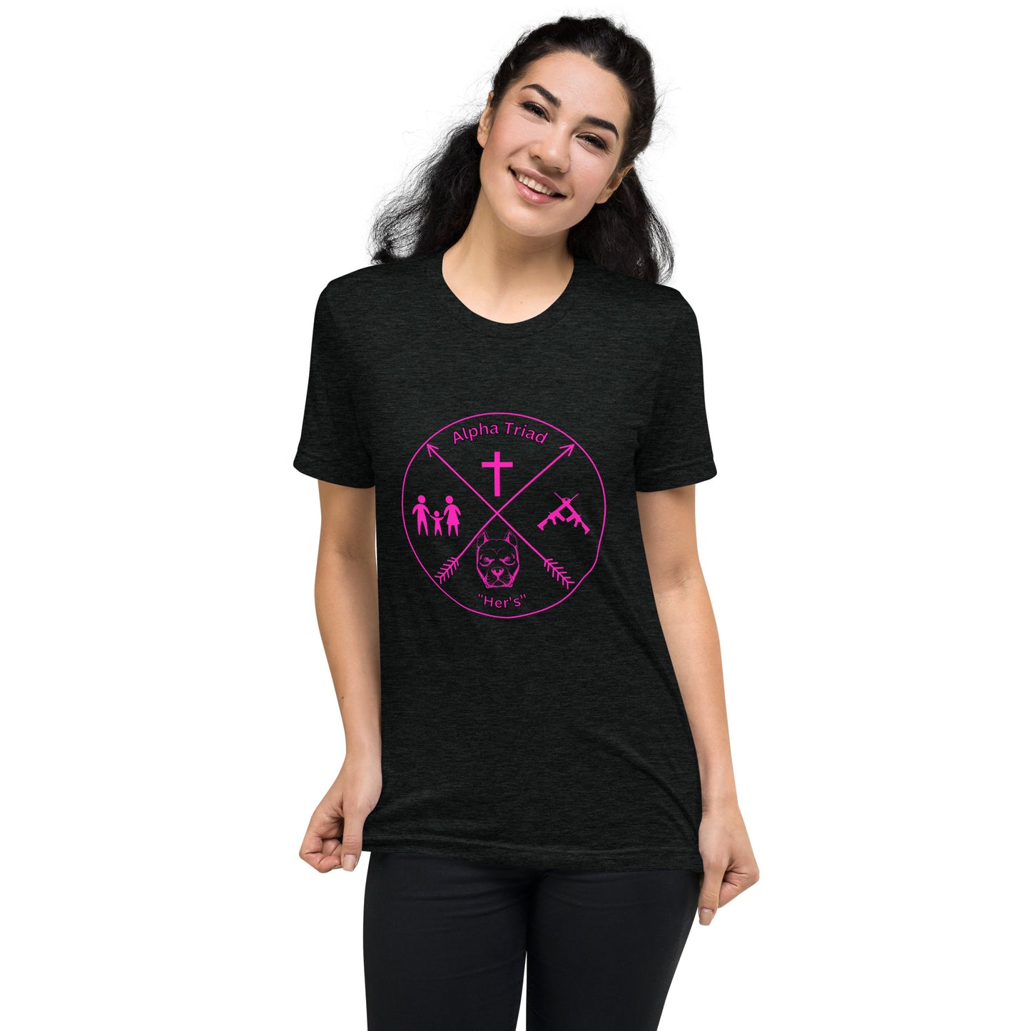 Short sleeve t-shirt - Alpha Triad, Faith, Family, Freedom